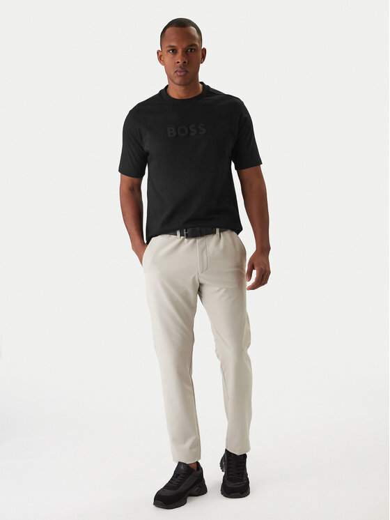 BOSS BOSS Tricou Logo 50553652 Negru Regular Fit