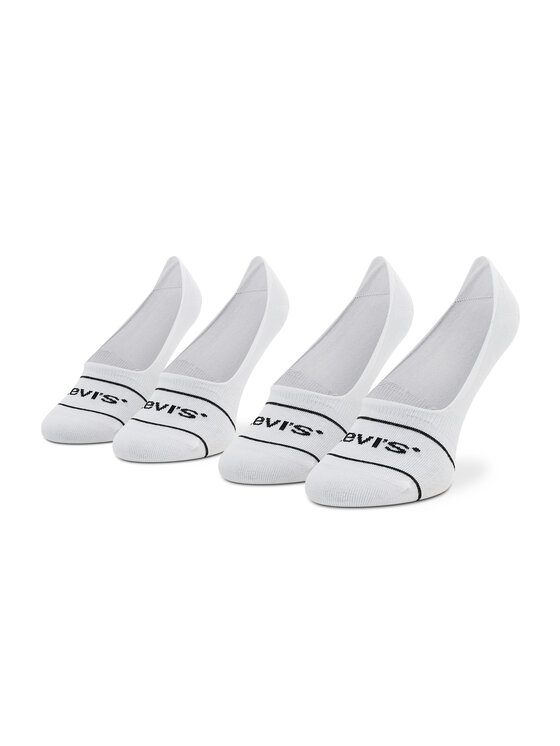 Levi's® Levi's® Set di 2 paia di pedulini unisex 701219508 Bianco