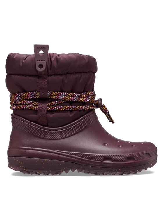 Crocs Crocs Škornji za sneg Crocs Classic Neo Puff Luxe Boot W 207312 Bordo rdeča