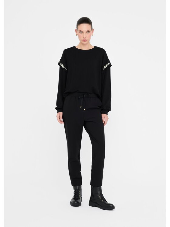 Liu Jo Liu Jo Felpa TF5153FS576M9932 Nero Regular Fit