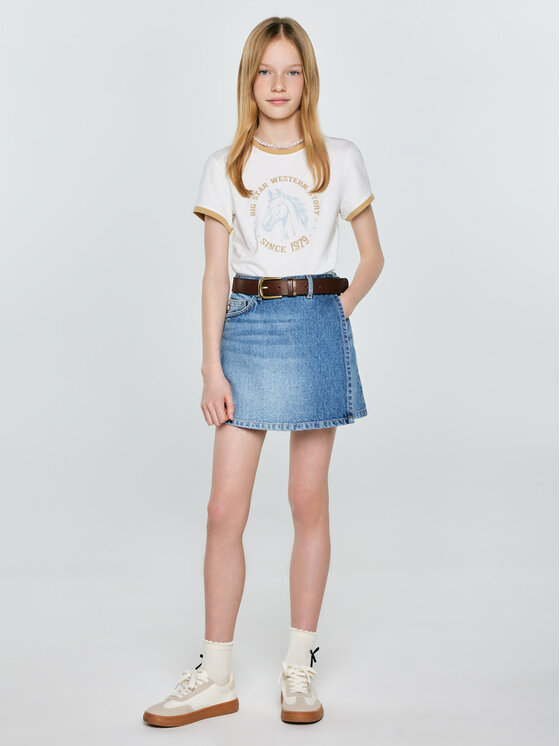 BIG STAR BIG STAR T-Shirt BETTARCA Biały Slim Fit