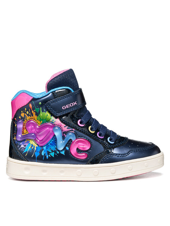 Geox Sneakers J Skylin Girl J668WB 0NFKC C4243 S Bleumarin