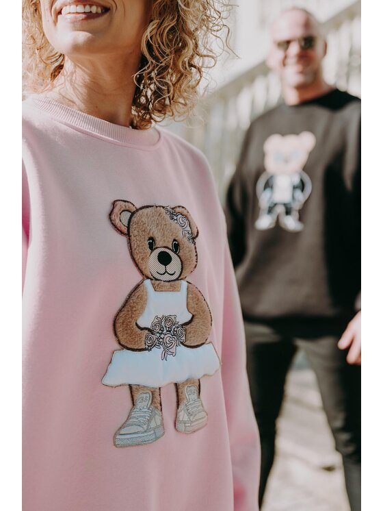 Bejbi Story Bejbi Story Bluza Bluza oversize Mr. & Mrs. Teddy Czarny Oversize