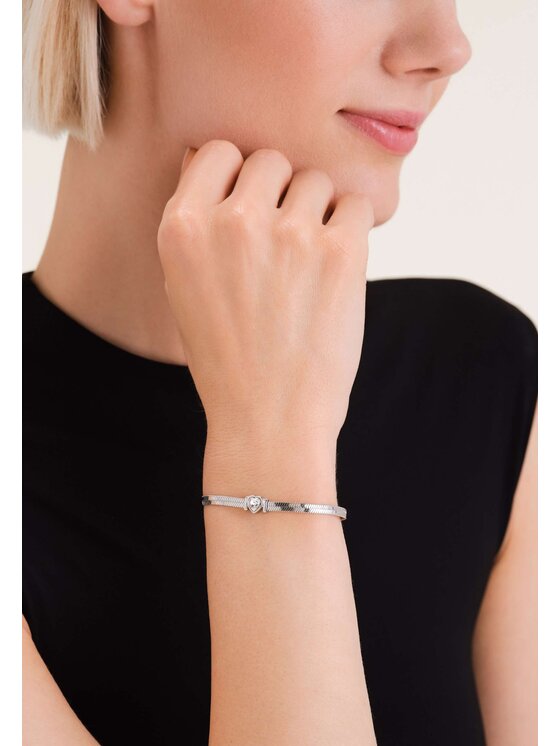 Rosefield Rosefield Bransoletka Heart Collection Srebrny