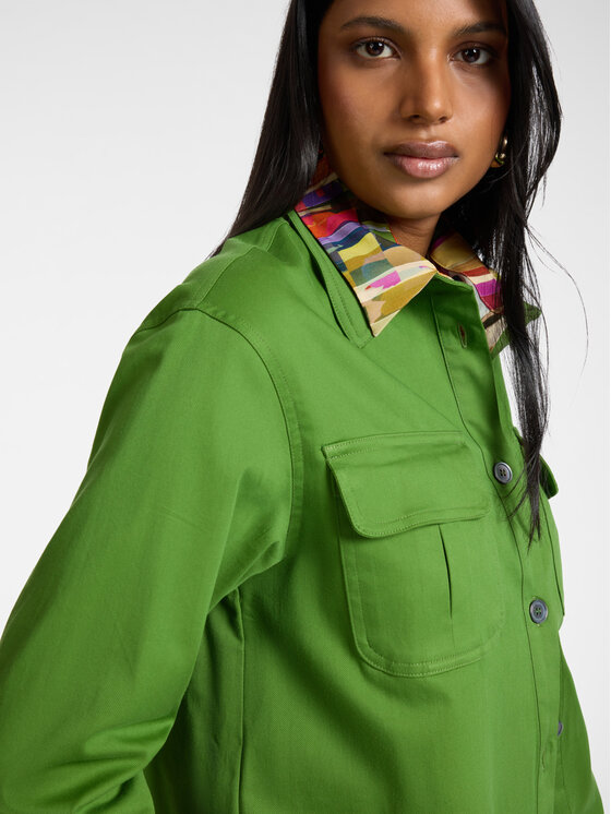 Elena Mirò Elena Mirò Koszula 5023Z000028N0C5 Zielony Regular Fit