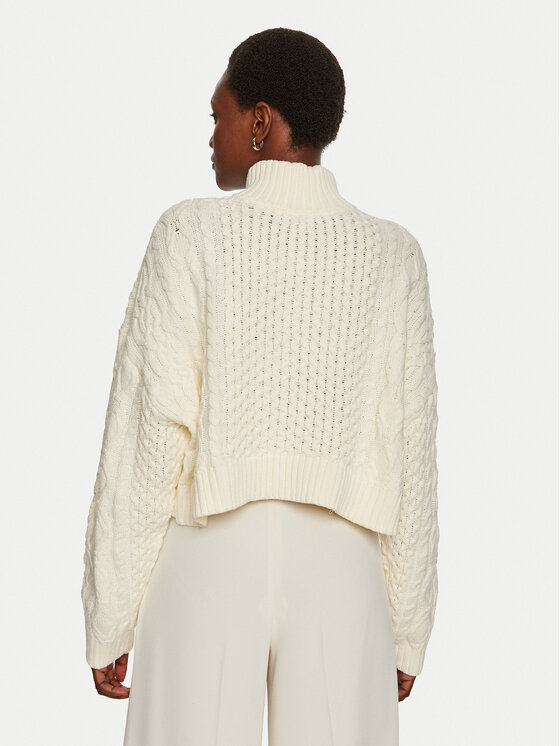 STAUD STAUD Sweter Hampton R24P3144CA Écru Relaxed Fit