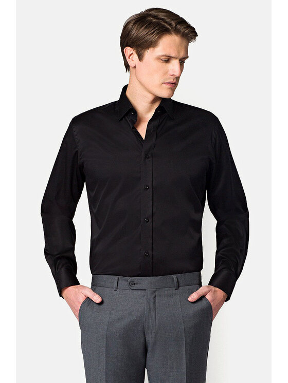 Lancerto Lancerto Koszula Blackburn KO051218000133 Czarny Regular Fit