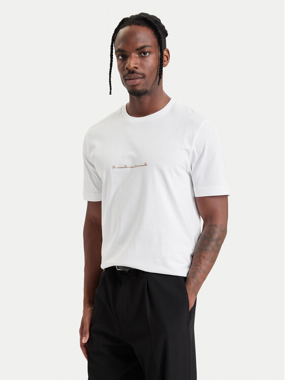 HUGO HUGO T-shirt Datri  50568118 Bianco Regular Fit