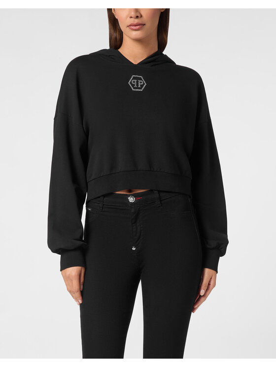 PHILIPP PLEIN PHILIPP PLEIN Mikina 11637 Černá Regular Fit