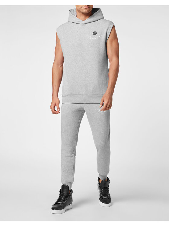 PHILIPP PLEIN PHILIPP PLEIN Mikina 333 Sivá Regular Fit