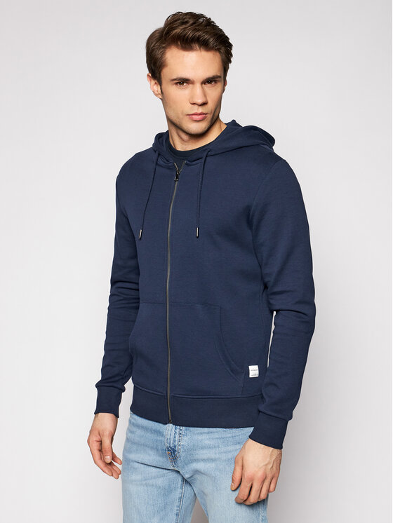 Jack&Jones Majica Dugih Rukava Basic 12181901 Tamnoplava Regular Fit