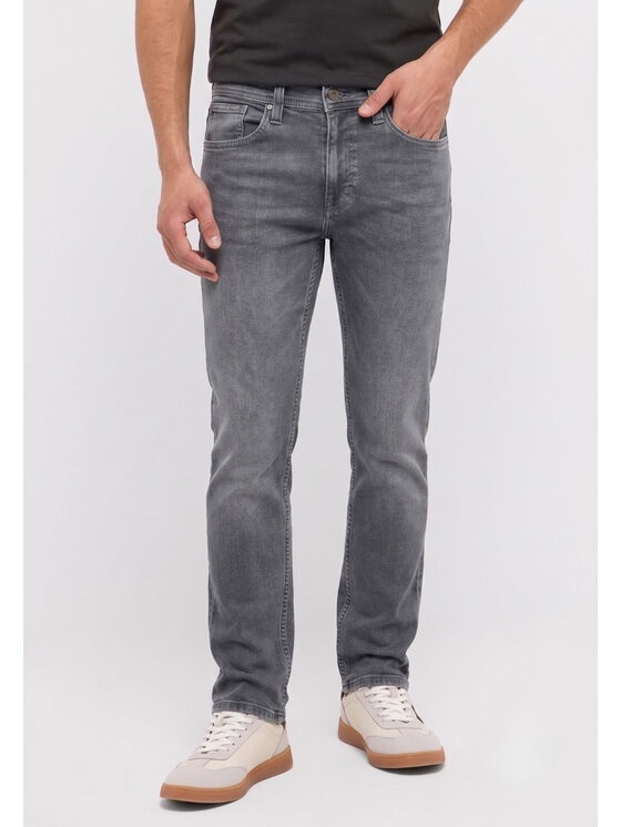 Mustang Mustang Jeansy Style Oregon Slim Szary Slim Fit