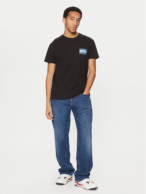Tommy Jeans Tommy Jeans T-särk Flag DM0DM21108 Must Regular Fit