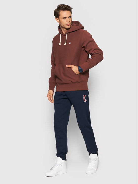 Felpa Logo 216496 Bordeaux Custom Fit