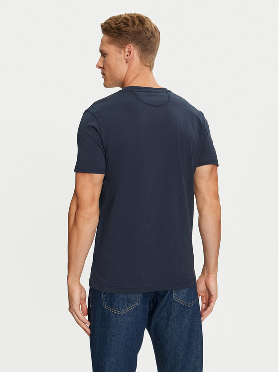 La Martina La Martina T-Shirt ZMR009 JS206 Tmavomodrá Regular Fit