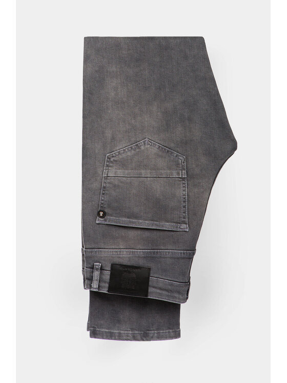 Lancerto Lancerto Jeansy Owen Szary Slim Fit