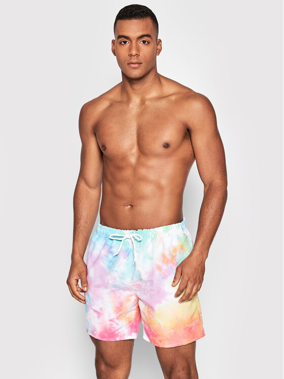 Pantaloncini da bagno Tie Dye Multicolore Regular