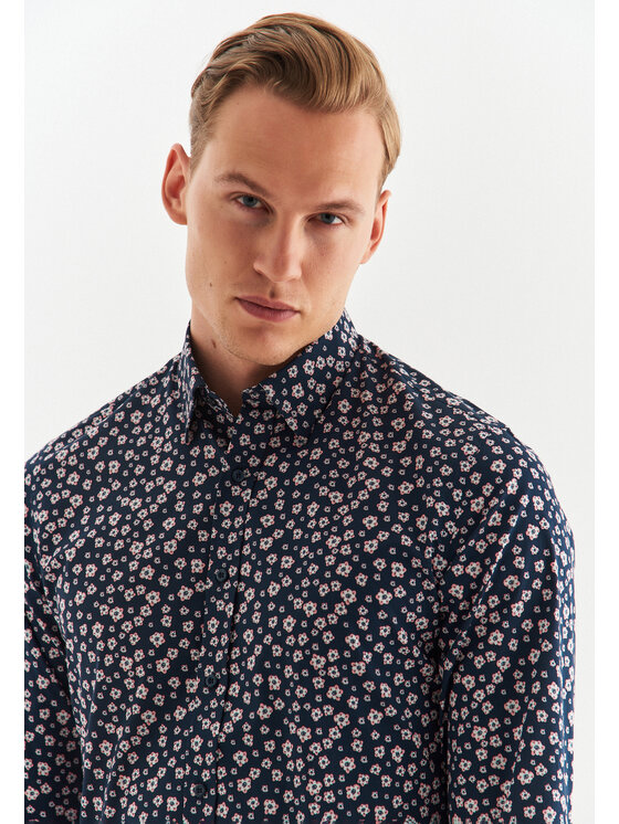 Pako Lorente Pako Lorente Koszula P22WF-1X-026 Granatowy Slim Fit