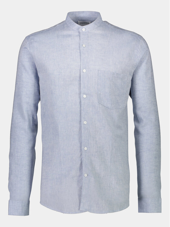 Lindbergh Lindbergh Marškiniai 30-203344A Žydra Slim Fit