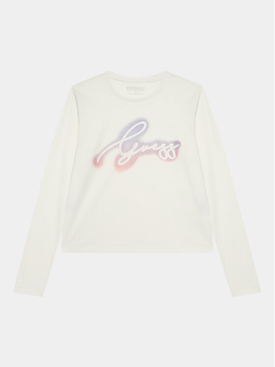 Guess Guess Μπλουζάκι J3BI31 I3Z14 Εκρού Regular Fit