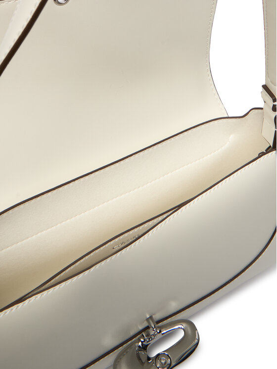 Calvin Klein Calvin Klein Borsetta Hardware Flap Shoulder Bag LV04F3146G Bianco