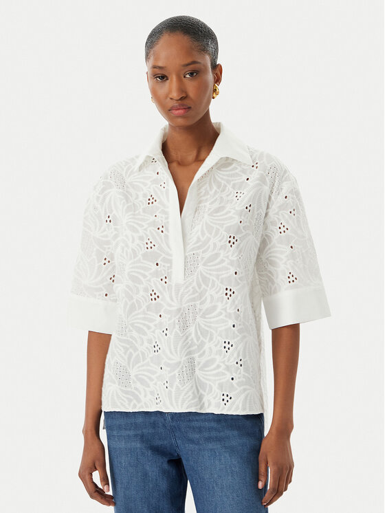 LOLA CASADEMUNT LOLA CASADEMUNT Блузка LS2615055 Білий Relaxed Fit
