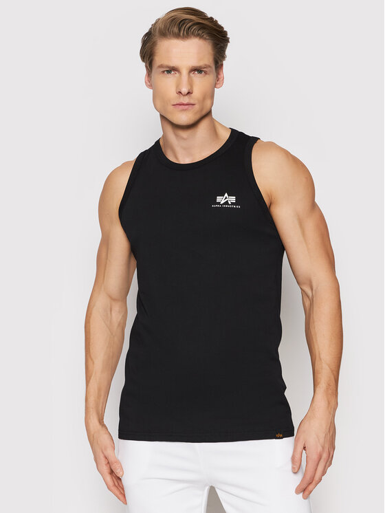 Alpha Industries Alpha Industries Tank top Small Logo 196541 Černá Regular Fit