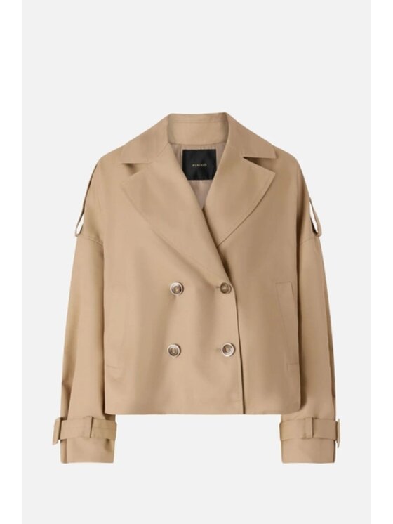 PINKO PINKO Trencz Triscia Beżowy Regular Fit