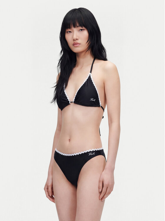 KARL LAGERFELD KARL LAGERFELD Bikini pezzo sopra B1W46019 Nero