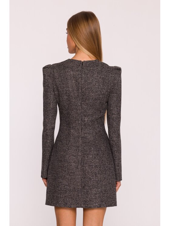 Made of Emotion Made of Emotion Sukienka wieczorowa M869 Czarny Modern Slim Fit
