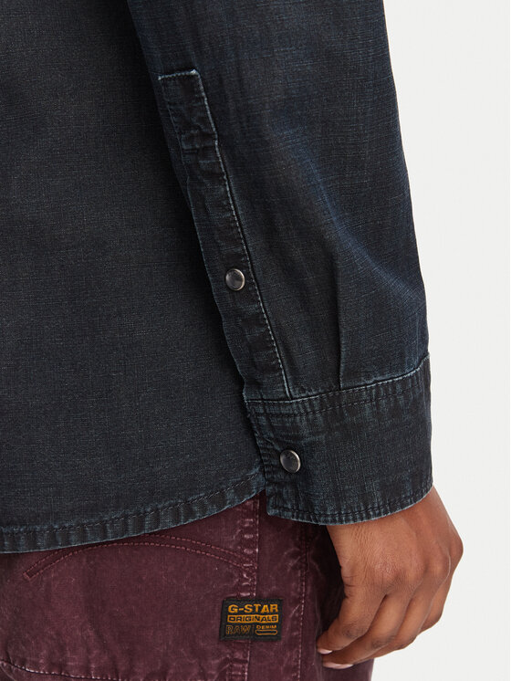 G-Star Raw G-Star Raw Koszula D30440 E356 Granatowy Regular Fit