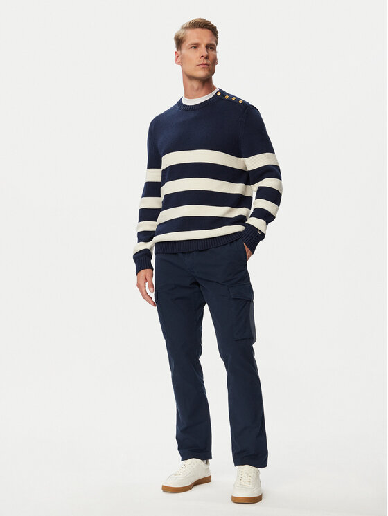 Tommy Hilfiger Tommy Hilfiger Kargo hlače Denton MW0MW39695 Tamnoplava Cargo Fit