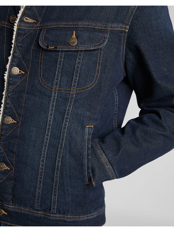 Lee Lee Giacca di jeans SHERPA JACKET Blu Regular Fit