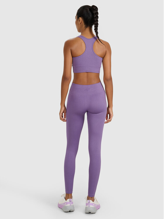 4F 4F Legginsy MULTI ACTIVE Różowy ciemny Slim Fit