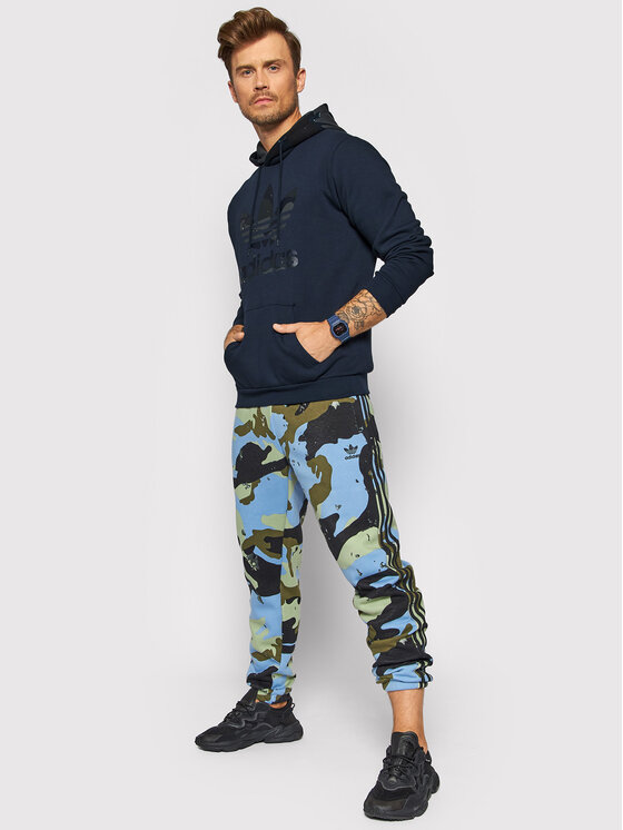 Felpa Camo Graphic H13475 Blu scuro Regular Fit