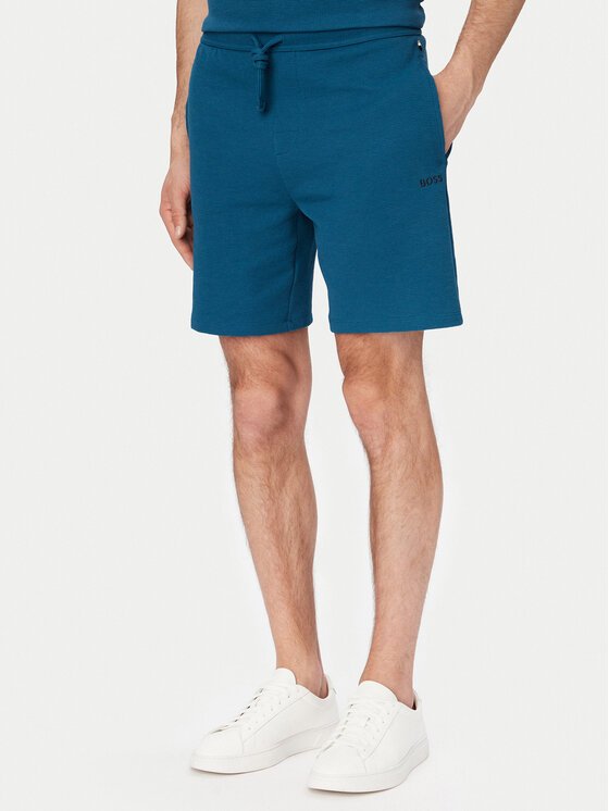 BOSS BOSS Спортни шорти Waffle 50535884 Син Regular Fit