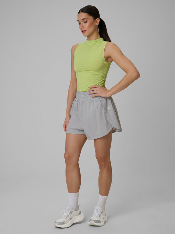 4F 4F Koszulka techniczna ATHLETIC ALLURE Zielony jasny Slim Fit