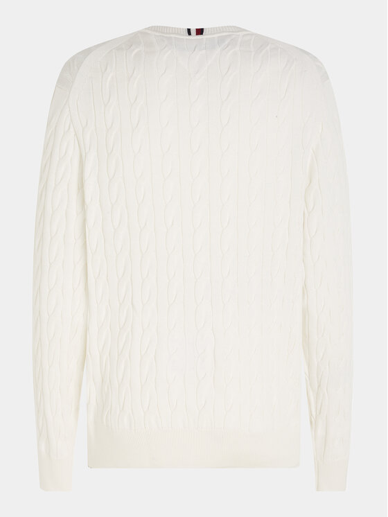 Tommy Hilfiger Tommy Hilfiger Džemper MW0MW33132 Écru Relaxed Fit