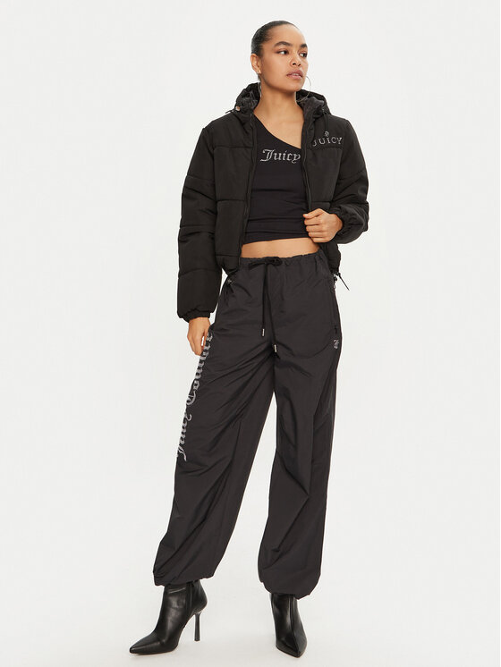 Juicy Couture Juicy Couture Télikabát Margie JCOIJ224553 Fekete Regular Fit