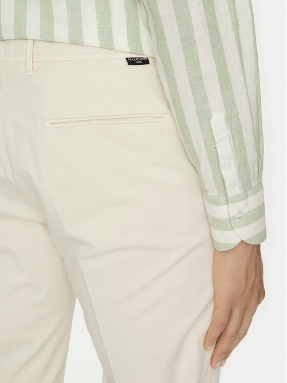 Marciano Guess Marciano Guess Pantaloni di tessuto 5GHB26 2322Z Écru Regular Fit