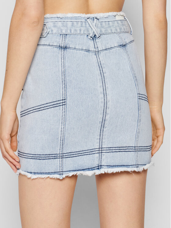 Gonna di jeans X211-60151 Blu Regular Fit