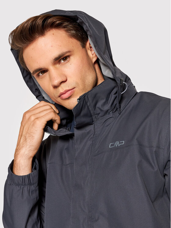 CMP CMP Kurtka przeciwdeszczowa 39X7367 Szary Regular Fit