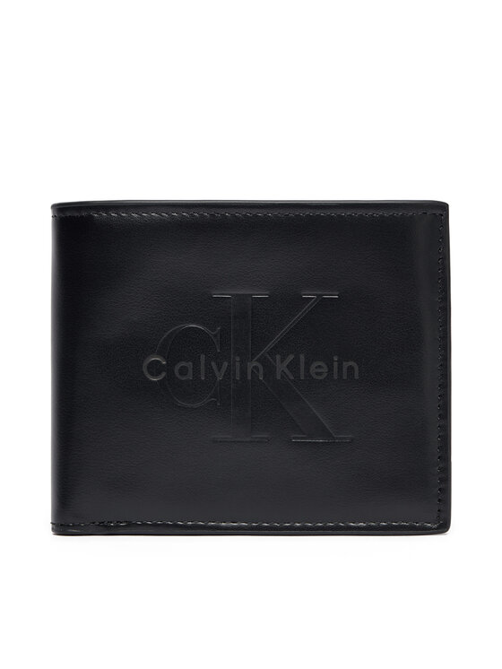 Calvin Klein Portofel Bold Billfold W/Coin LV04D1156G Negru