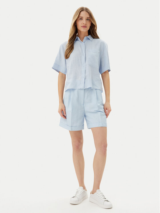Tommy Hilfiger Tommy Hilfiger Košile WW0WW44720 Světle modrá Relaxed Fit