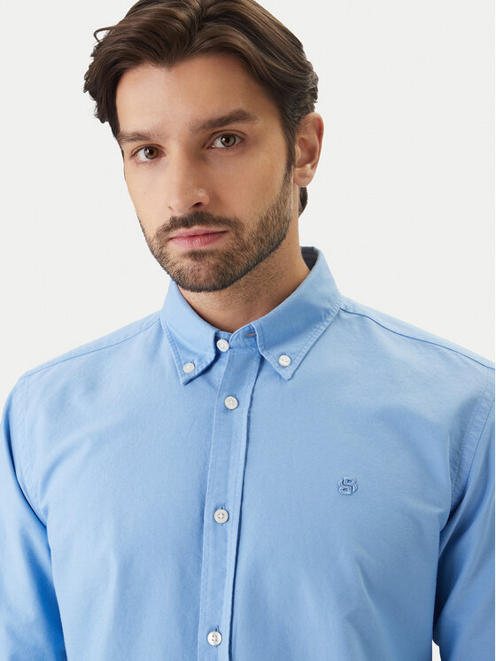 BOSS BOSS Camicia H-Roan 50555920 Celeste Slim Fit