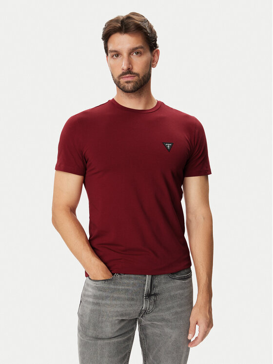 Guess T-shirt U6BM01 K5385 Tamnocrvena Regular Fit