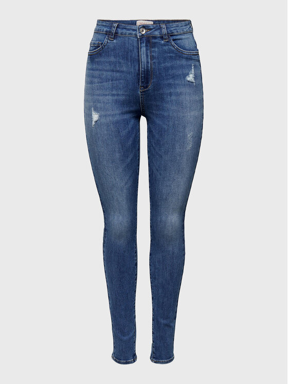ONLY Jeans hlače Rain 15264015 Modra Skinny Fit
