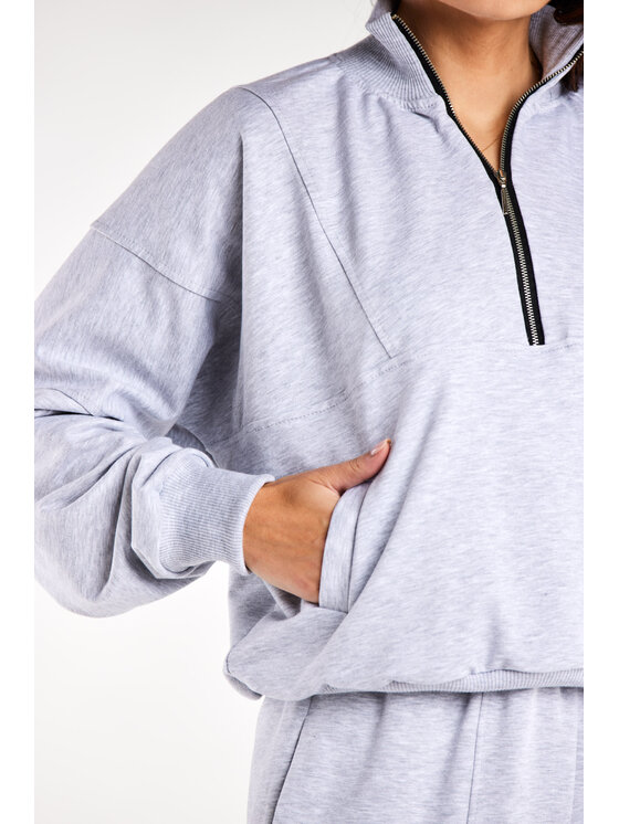 Infinite You Infinite You Felpa M316 Grigio Basic Fit