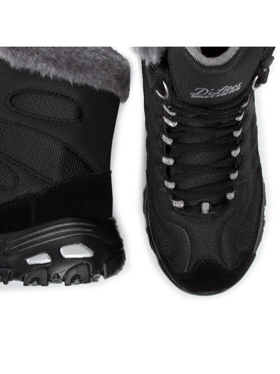 Skechers Stivali da neve D lites Chalet 48816 BLK Nero Modivo