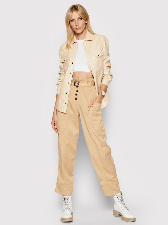 PINKO Pinko Košulja Ciambella 2 1G16EB 7866 Bež Regular Fit